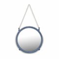 H2H Metal Mirror with Rope Hanger, Blue - Large H22855861